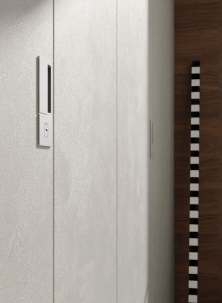 Particolare della porta laminata colore nuvola wall - Linea PAIL Particolare della porta laminata colore nuvola wall - Linea PAIL