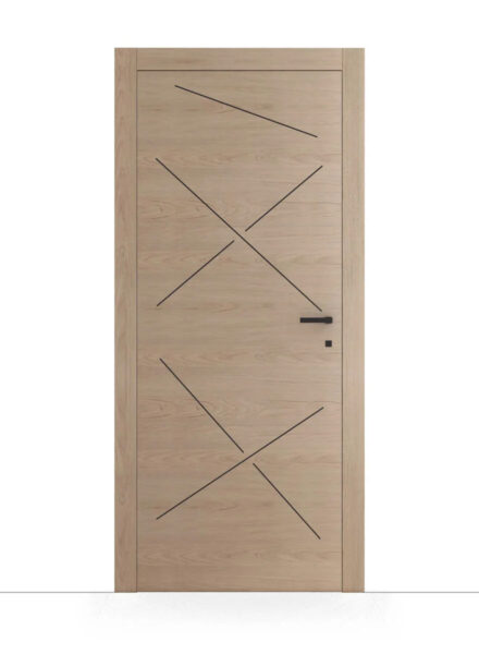 Porta laminata noce sahara con inserti neri - GF25 Trix AIP Porta laminata noce sahara con inserti neri - GF25 Trix AIP