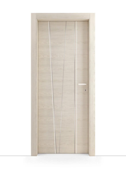 Porta laminata quercia perla con inserti bianchi e cromo - GF32 Trix AIP Porta laminata quercia perla con inserti bianchi e cromo - GF32 Trix AIP