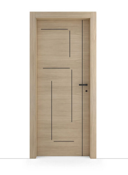 Porta laminata rovere alaska con inserti a contrasto - GF24 Trix AIP Porta laminata rovere alaska con inserti a contrasto - GF24 Trix AIP