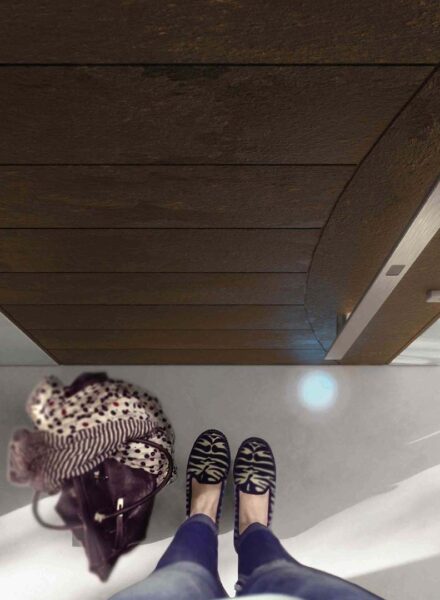 Maniglione Contactless, optional per Porta blindata Next Elettra App myDOOR che comunica con la serratura con il Bluetooth.