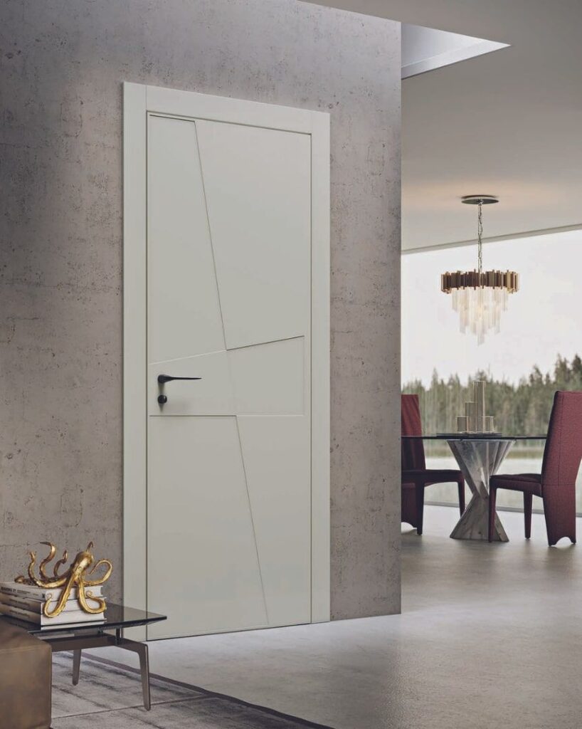 Porte laccate con inserti